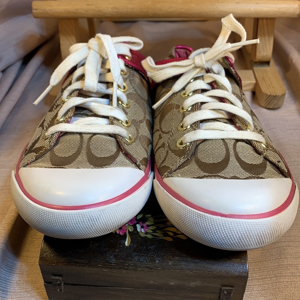 Coach logo sneakers almost NEW, EC, preloved - Picture 3 of 16